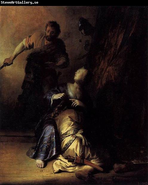 REMBRANDT Harmenszoon van Rijn Samson and Delilah